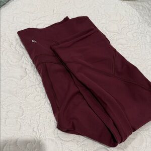 Lululemon Athletica Burgundy Leggings